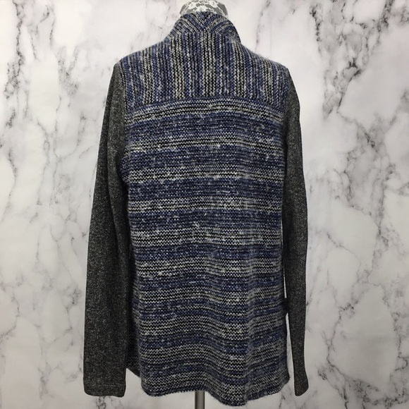 Lucky Brand Blue Knit Long Sleeve Duster Cardigan - Picture 3 of 8